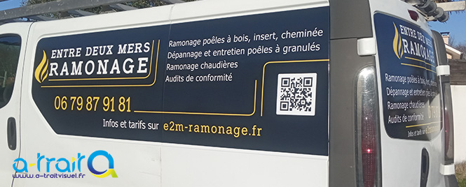 Publicité marquage véhicule Le Teich